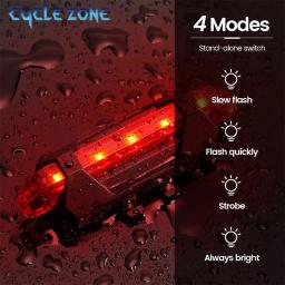 Conjunto de luz da bicicleta farol lanterna traseira usb recarregável mtb frente traseira conjunto lâmpada ciclismo lanterna acessórios da bicicleta - Image 4