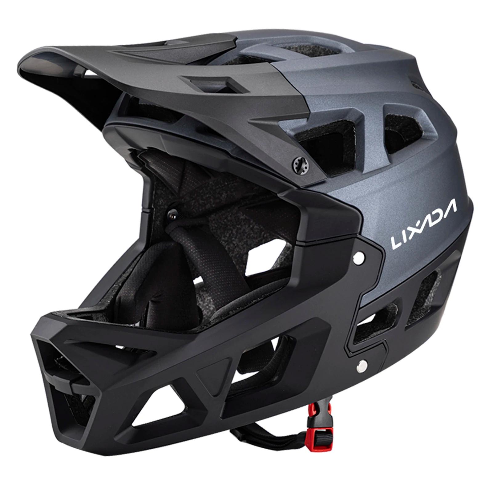 LIXADA-Capacete Full Face Mountain Bike para Adultos, Capacete MTB Downhill, Capacete de Bicicleta, Acessórios Mountain Bike - Image 5