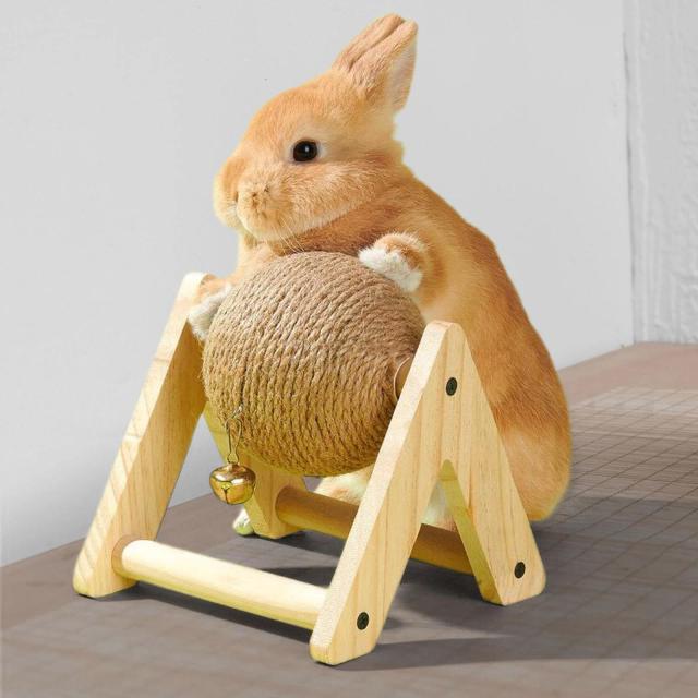 Bola de garra interativa em sisal para pets e gatinhos, brinquedo ideal para arranhar e brincar com pequenos animais