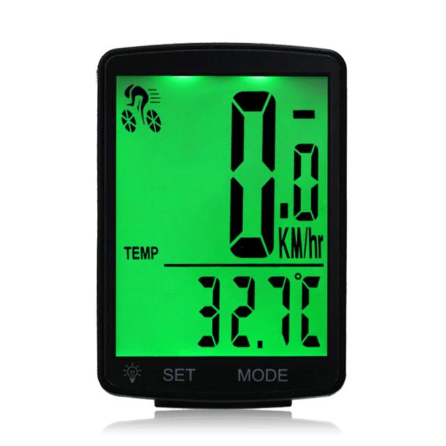 Bicicleta Computador Multifuncional Sem Fio com Display LCD Digital e Odômetro Impermeável de 2,8"
