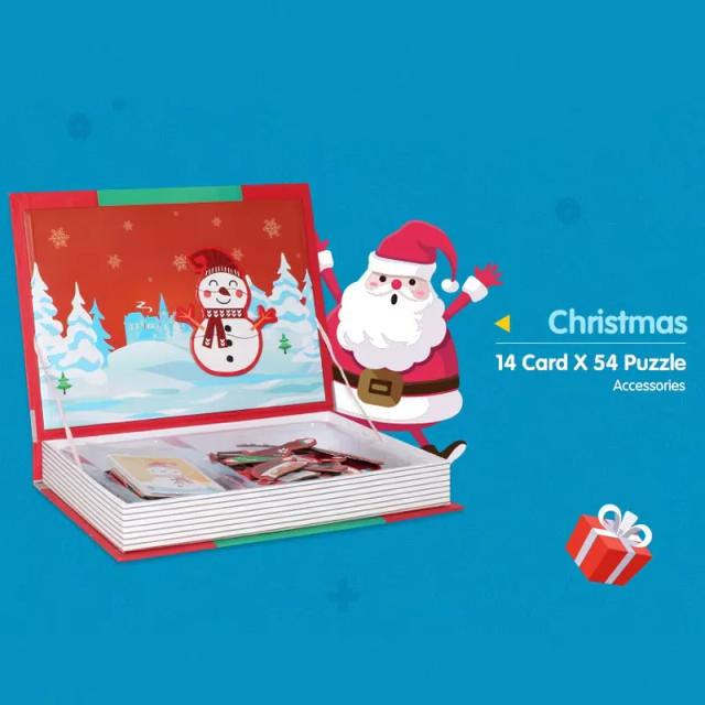 Livro Magnético Inteligente 3D Brinquedo Educativo Montessori para Crianças