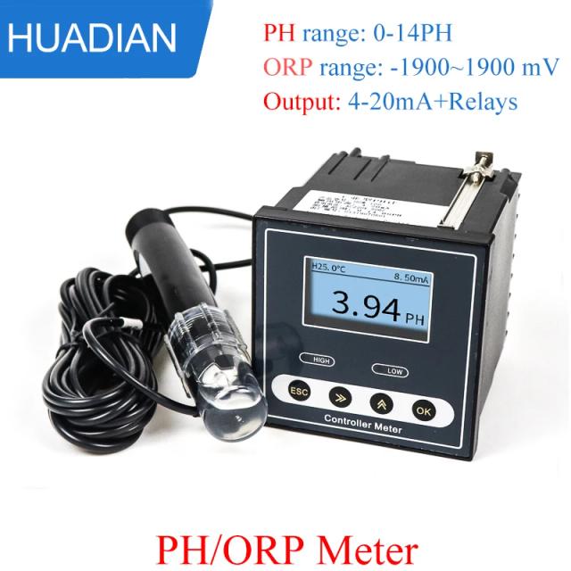 Medidor de pH à prova d'água para tratamento de água de aquários e piscinas com controlador integrado