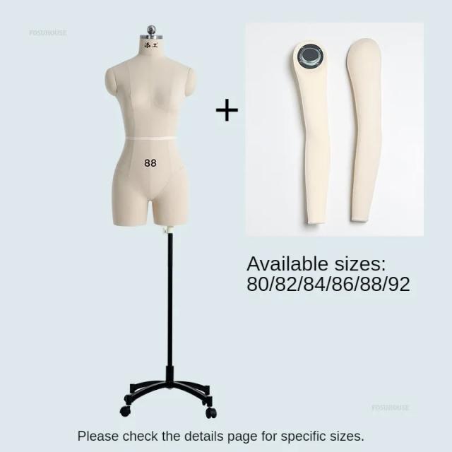 Capa de Linho para Manequins Femininos com Pernas - Ideal para Design de Roupas e Exposição de Vestidos