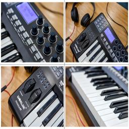WORLDE-Controlador de Teclado Portátil, 61 Teclas, USB MIDI, 8 RGB, Retroiluminado Colorido, Trigger Pads com Cabo USB, PANDA61 - Image 2