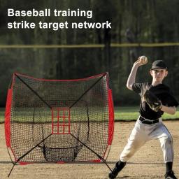 Baseball Training Net com zona de greve ajustável para Pitching, Batendo Target Net, Melhore as habilidades do beisebol - Image 1