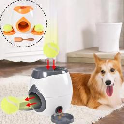 Lançador de bola automático para cão médio, Máquina interativa de bola de tênis, Treinamento interativo Smart Feeder - Image 1