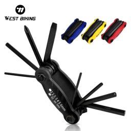West Biking-Bicicleta Repair Tools Kit, Multitool, Corrente, Hex, Falou, Chave, Chave De Fenda, 10 em 1 Conjunto, Estrada, MTB, Bicicleta, Ciclismo - Image 1