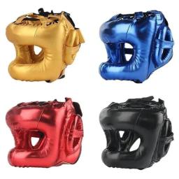 Capacete de Proteção para Cabeça para Boxe e Luta, Feixe Cruzado, Fechado, Ponte Nariz, Treinamento Full Surround, MMA - Image 5