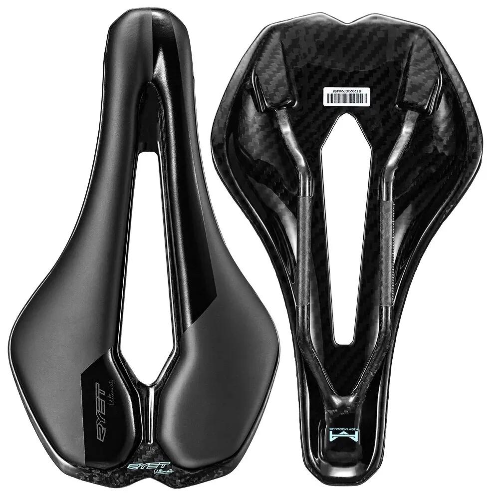 RYET-Ultralight Carbon 3D Impresso Bike Saddle, Peças de assento para MTB, Seat Racing, 7x9mm, 115g, Assentos Almofada, Acessórios de bicicleta ciclismo - Image 1