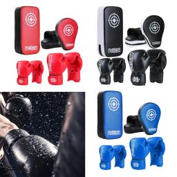 Conjunto De Luvas De Boxe De Kickboxing, Luvas De Perfuração, Home Gym Sparring Training, Almofadas De Foco De Alvo De Mão, MMA - Image 3