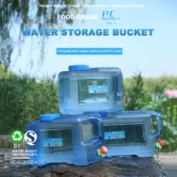 Tanque de água portátil multiuso, contêiner de acampamento, grande capacidade, fácil de limpar com torneira, caminhadas, pesca, 18 l, 20 l, 22l - Image 2
