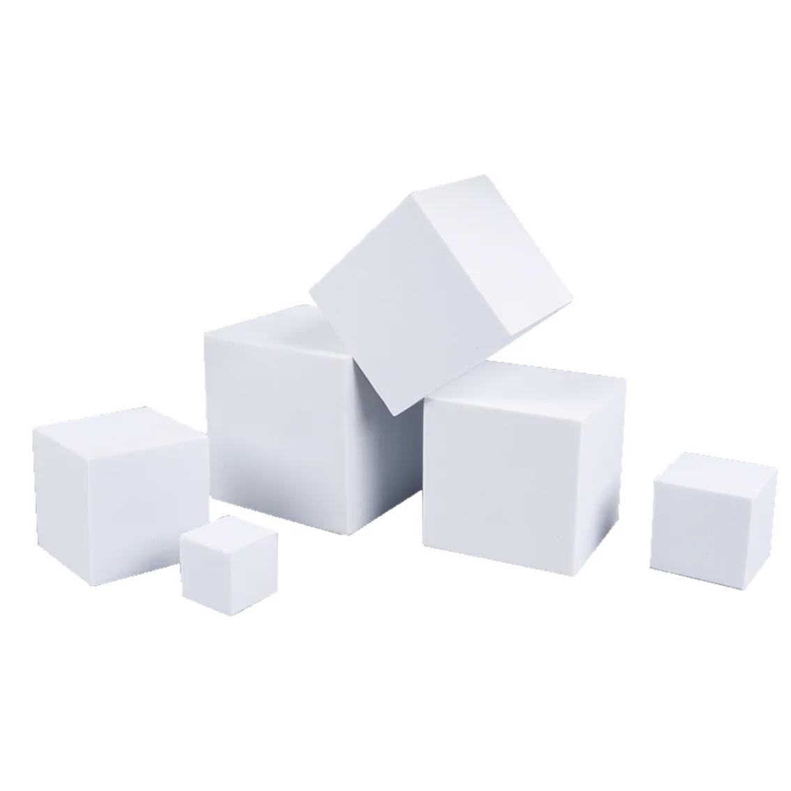 Branco Bloco De Espuma EVA para Artesanato DIY, Model Making Material, Ferramentas De Ensino, Acessórios De Brinquedos Do Jogo, 10*10-60*60*60mm, Quadrado - Image 1