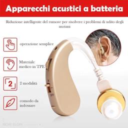 Amplificador de aparelho auditivo BTE para idosos com passo ajustável, ferramentas pessoais para cuidados com os ouvidos de alta qualidade - Image 2