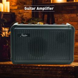 Rowin-Amplificador de Guitarra Mini, 15W Combo Amplificador, 15 Efeitos Preset, Small Practice, Bluetooth, Portátil, Recarregável - Image 2