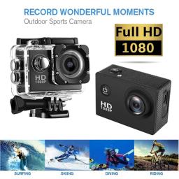 Câmera de Esportes Impermeável, Mini Modelo, Kit de Tiro ao Ar Livre, Gravação Loop, 2.0 "Screen, HD 1080P, Subaquático, 30m - Image 1