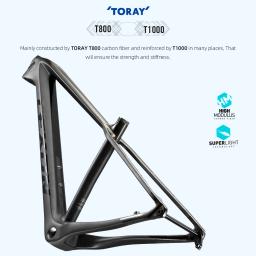 Lexon quadro mtb de carbono completo 29er bicicletas mountain bike hardtail t1000 29 142*12 ou 148*12mm boost ciclismo conjunto quadros - Image 4