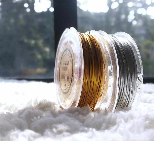 1 rolo Flat Aluminum Wire Craft Jóias Fio Fio macio Fio dobrável para DIY Craft Cloisonne pintura esmalte areia