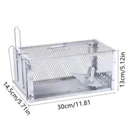 Alta Sensibilidade Grande Mouse Cage, Armadilha De Mouse Material Galvanizado Cercado, Armadilha De Controle De Pragas, Jardinagem Doméstica, 1Pc - Image 3