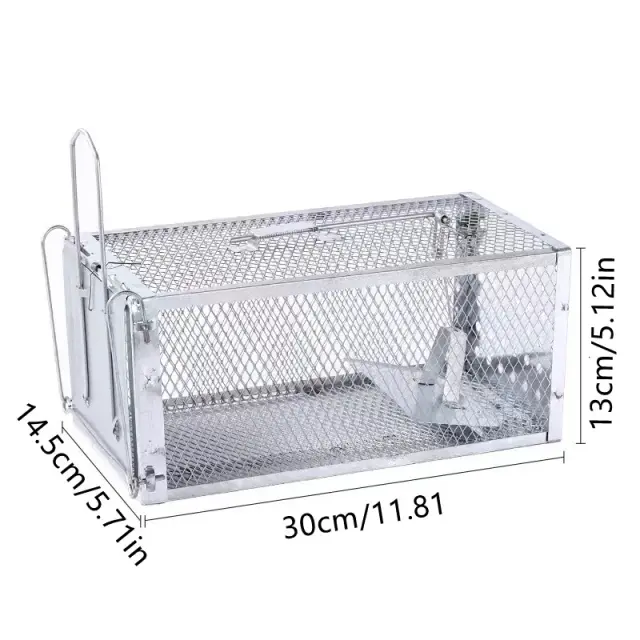 Mouse Cage de Alta Sensibilidade em Galvanizado para Controle de Pragas - Ideal para Jardinagem Doméstica, 1 Unidade