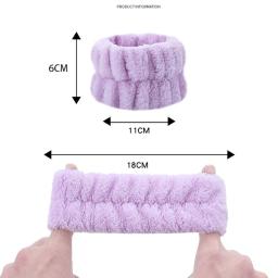 Puffy Sponge Makeup Headband para Mulheres e Meninas, Spa Head Bands, Washing Face, Skincare Yoga Máscara Facial, Sports Hairbands, Headwear - Image 3