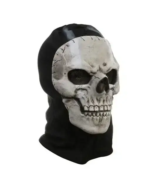 Máscara Fantasma 2024: Acessório Tático de Cosplay para Airsoft com Design de Crânio para Homens