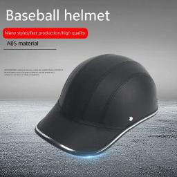 Capacete de bicicleta, capacete de segurança para ciclismo mtb, meio capacete de motocicleta estilo boné de beisebol, equipamento de proteção para adultos, novo - Image 2