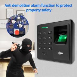 Biométrico Fingerprint Scanner para Segurança Door Lock System, Controle de Acesso Teclado, Relé RFID, 125K Wiegand Reader, Standalone - Image 4