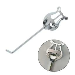 1pc trompete marcha lira clarinete marcha portátil folha de música clipe braçadeira de ferro no suporte com almofada de borracha suporte de música accessori - Image 3