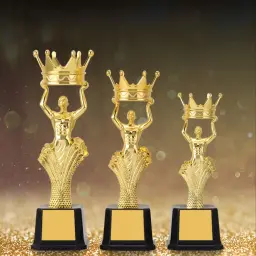 Troféu De Plástico Troféu, Coroa, Vencedor De Ouro, Brinquedo, Cantando, Dança Competição, Lembranças De Artesanato, Recompensa Prêmio Cup - Image 1