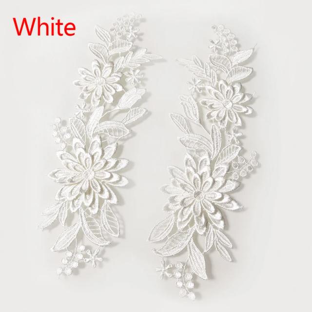 Bordados 3D Lace: Patches Florais para Costura em Roupas e Acessórios DIY