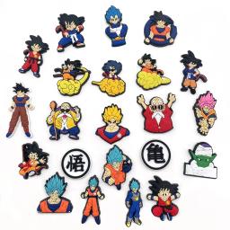22 pçs série dragon ball encantos de sapato para crocs diy decorações de sapato acessórios para sandália decorar presente das crianças - Image 3