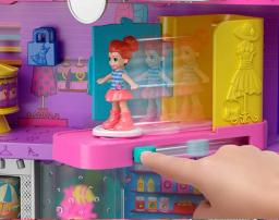 Mini Polly Pocket Dolls para Meninas, Brinquedos De Casa De Brincar, Acessórios De Casa De Brincar, Shopping, Parque Infantil, Doce, Polly, Original - Image 3