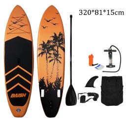 Prancha de remo inflável de camada dupla para iniciantes, SUP Stand Up, prancha de surf com acessórios, nova moda, 3,2 m, 2022 - Image 3