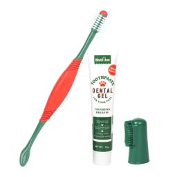 Creme dental e escova de dentes Set para Pet, Fingertips Limpeza Suprimentos, Gato e Cão, 7.11 - Image 2