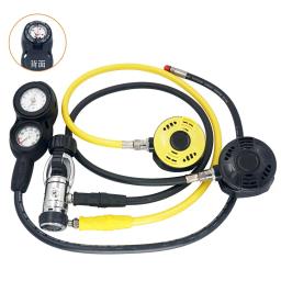 Mergulho regulador de respiração, primeiro estágio, medidor de pressão secundário, respirador, mergulho subaquático, mordida boca, regulador de mergulho - Image 1