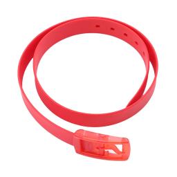 Cinto de silicone ajustável para homens e mulheres, cor doce, acessórios de vestuário, sem ferro, fivela suave, moda - Image 5