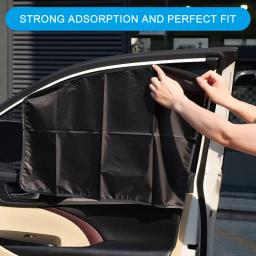 Pára-sol magnético do carro, cortinas de proteção UV, Sun Shield Cover, Auto Window Protector, DIY Acessórios, Double Sides - Image 5