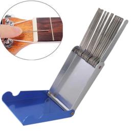 Porca de guitarra sela polimento moagem arquivos de guitarra diy kits de arquivo de entalhe conjunto kit de arquivo de guitarra dupla borda de corte ferramenta luthier - Image 1