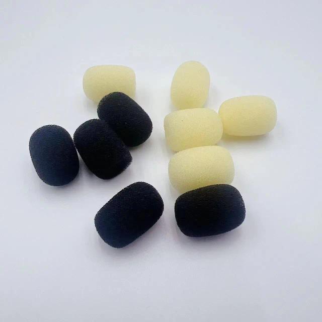 Esponja de Microfone Invisível em Miniatura - Tampa de Espuma Especial na Menor Cor de Pele, Pára-brisas de Substituição para Mini Microfones