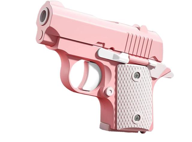 Mini pistola 3D impressa para crianças - brinquedo antisstress, alívio da ansiedade e suporte para ADHD