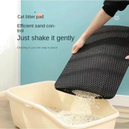 Tapete de cama respirável para gatos, Filtro Duplo, Anti-descamação, Absorvente, Desodorante, Anti-respingo, Banheiro, Coçar Gato, Novo, 2022 - Image 3