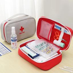 Portátil Medicina Bag, Kit de Primeiros Socorros, Kits de Emergência Médica, Organizador, Oxford Pano, Armazenamento Pílula, Ao ar livre, Household - Image 6