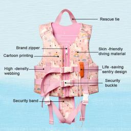 Oulylan Buoyancy Vest para Crianças, Criança, Jaquetas De Banho, Jet Ski Boating, Esportes Aquáticos à Vela, Suprimentos de Natação, Surf - Image 4