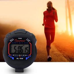Profissional Digital Esporte cronômetro, cronômetro portátil, cronômetro de bolso, LCD temporizador Stop Watch, à prova d'água - Image 2