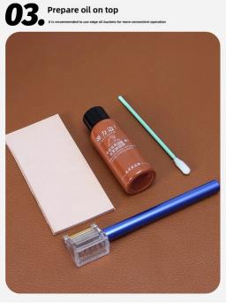 1 peça de vedação de borda com acabamento de borda de couro produz aparência profissional, suave e brilhante - Image 5