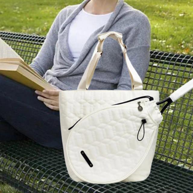 Organizador Decorativo para Raquetes de Tênis e Pickleball com Alças Ajustáveis e Espaço para 2 Raquetes Femininas