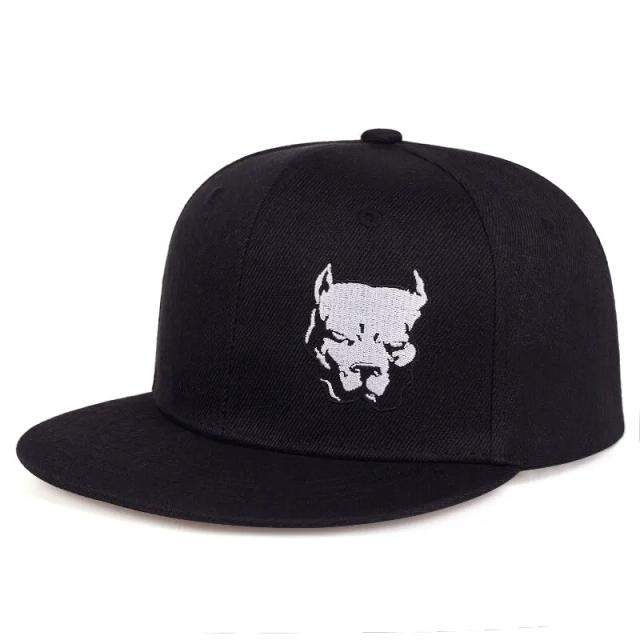 Chapéu Baseball Unisex com Bordado de Cão - Estilo Hip-Hop, Ajustável e Proteção Solar para Atividades ao Ar Livre