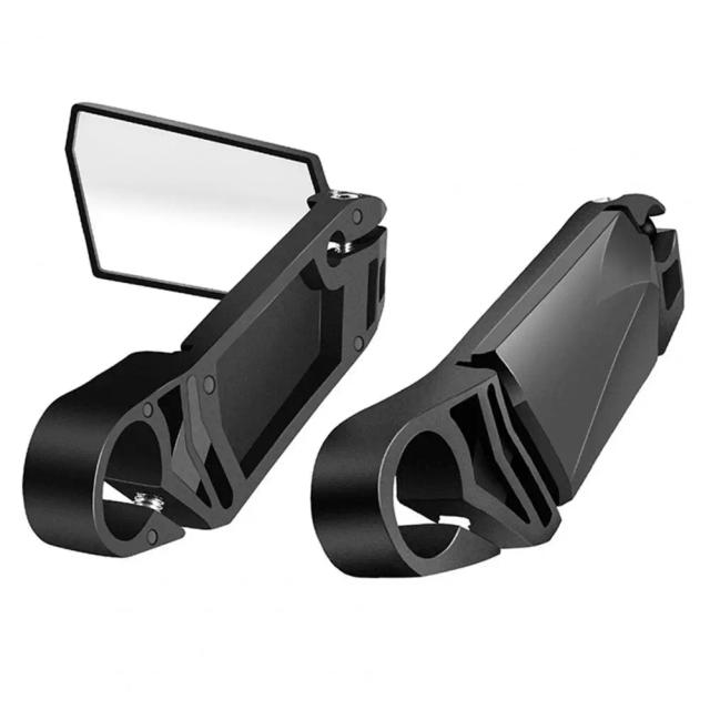 Espelhos Retrovisores para Bicicleta com Grande Ângulo, Resistentes e Universais em Preto - 1 Par