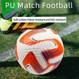 Bolas de futebol profissional para treinamento ao ar livre, material do plutônio, alta qualidade, grama, sem costura futebol, jogo liga, futbol topu, tamanho 5, novo - Image 1