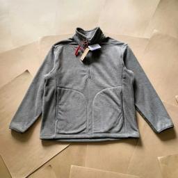Esportes ao ar livre ciclismo moda viagem acampamento pesca caminhadas semi-zíper versátil casual velo gola alta jaqueta - Image 4